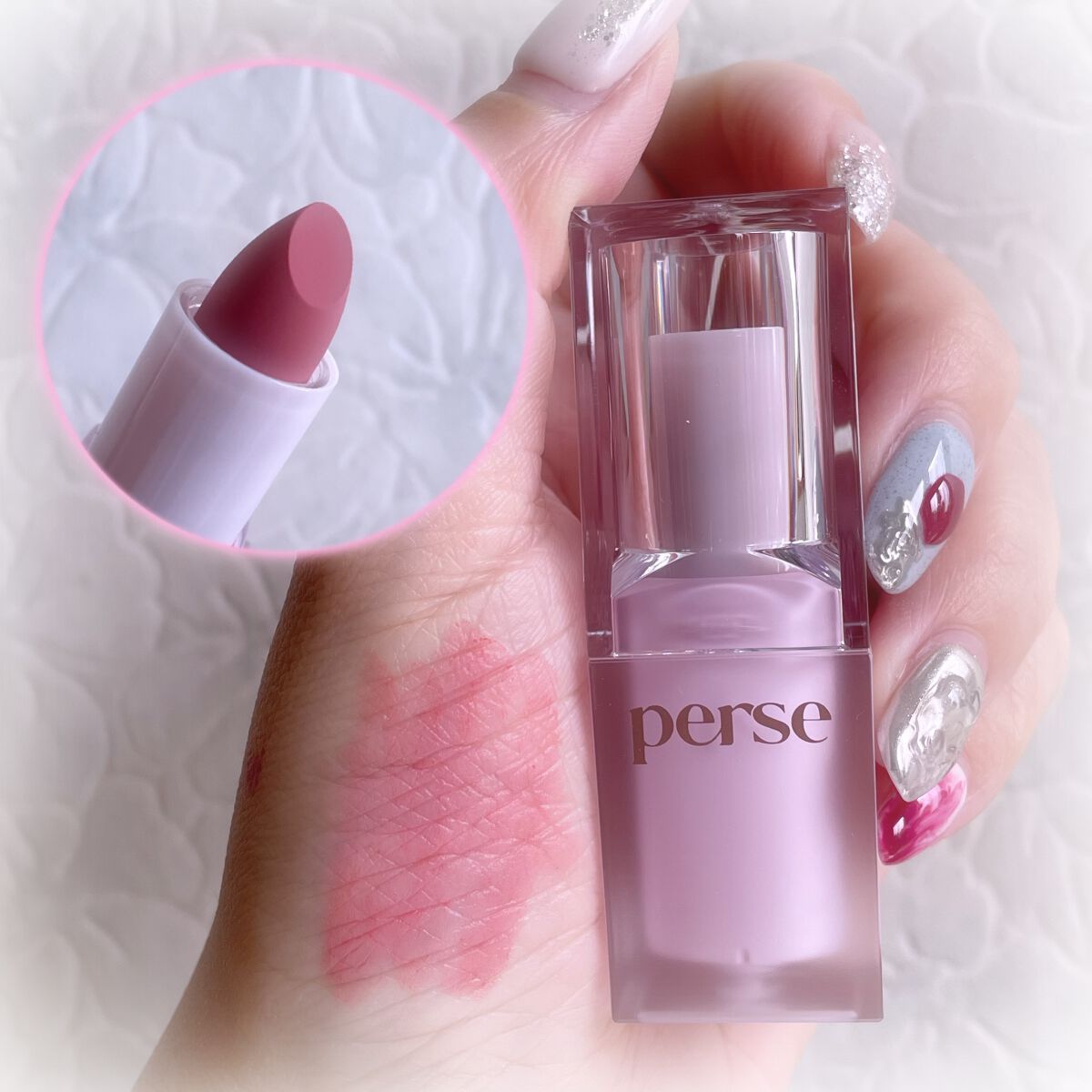 ベルベットフィックスリップバーム/perse/リップバームを使ったクチコミ（3枚目）