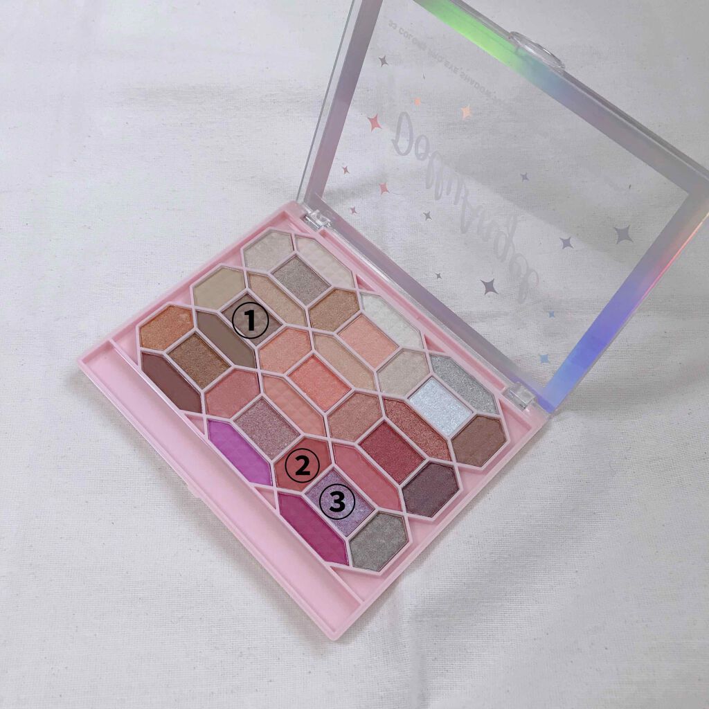 33色プロアイシャドウパレット/Dolly Angel/アイシャドウパレットを使ったクチコミ（2枚目）