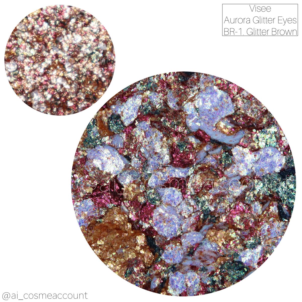 リシェ オーロラグリッター アイズ/Visée/ジェル・クリームアイシャドウを使ったクチコミ（2枚目）