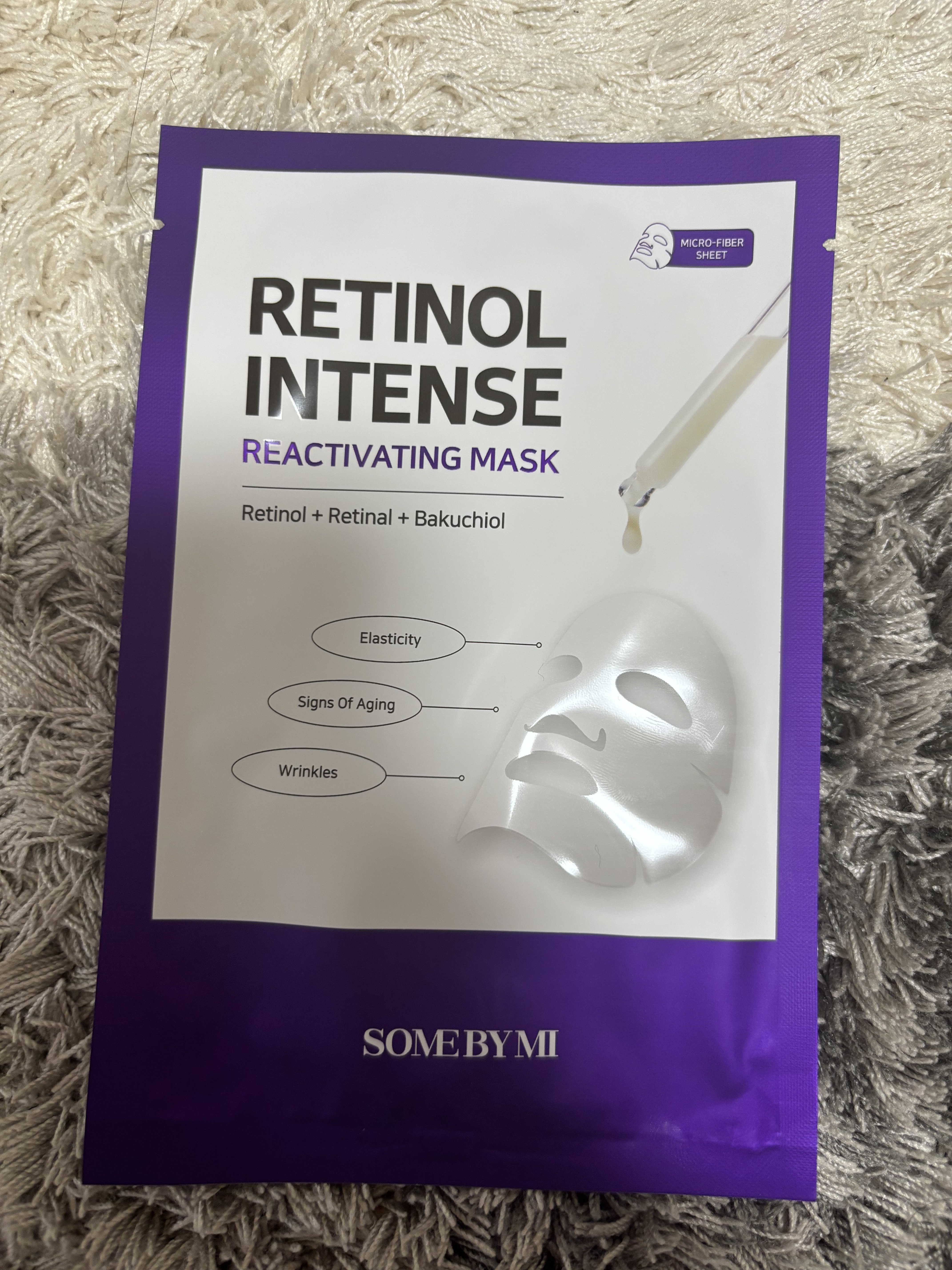 レチノールインテンスリアクティベーションマスク/SOME BY MI/シートマスク・パックを使ったクチコミ（2枚目）