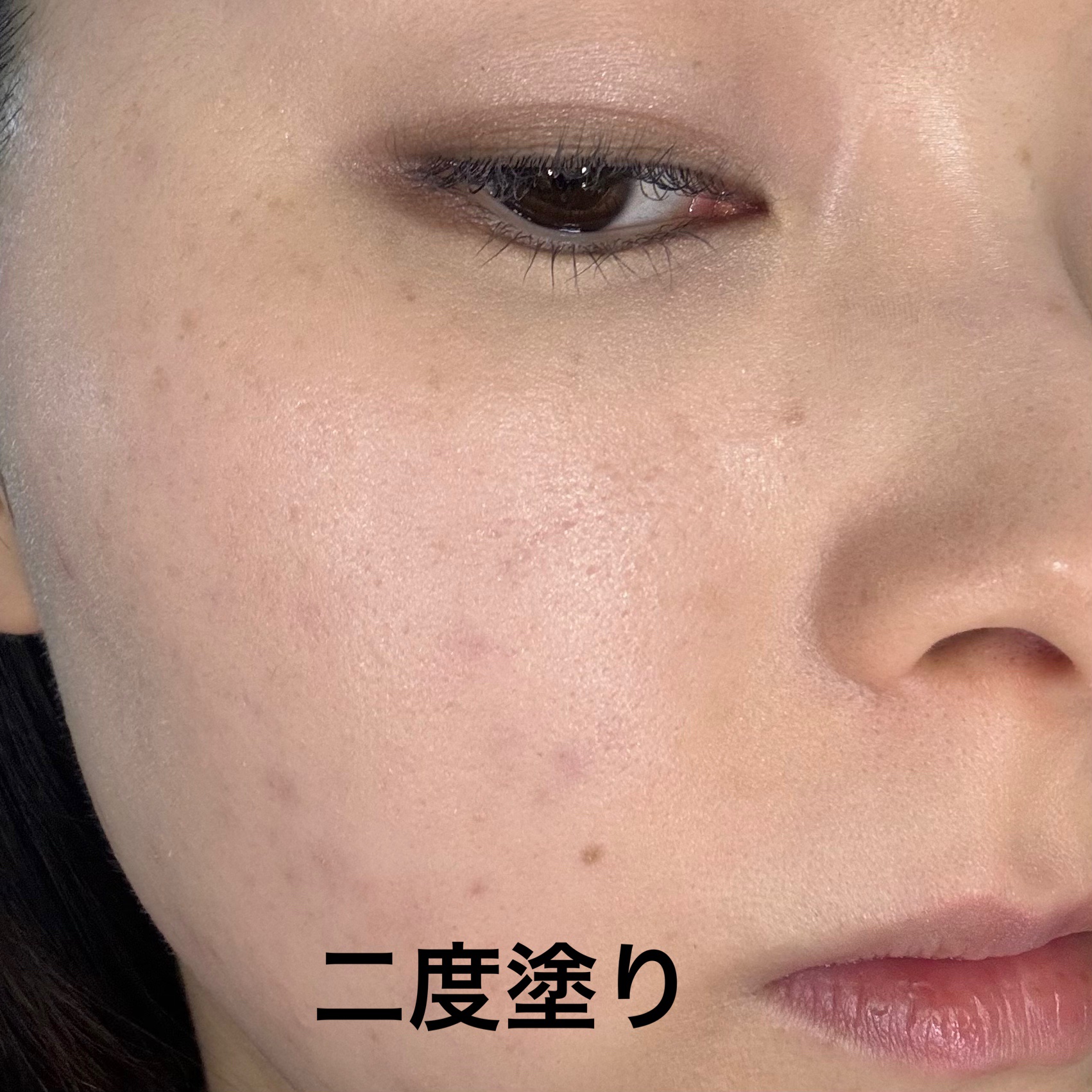 愛されファンデ 02 ナチュラルベージュ/b idol/リキッドファンデーションを使ったクチコミ（3枚目）