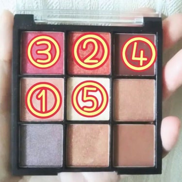 UR GLAM　BLOOMING EYE COLOR PALETTE/U R GLAM/アイシャドウパレットを使ったクチコミ（4枚目）