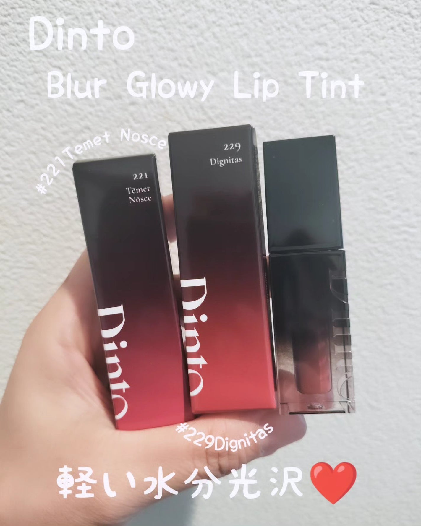 ブラーグロイリップティント/Dinto/リップティントを使ったクチコミ(1枚目)