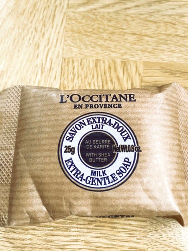 L'OCCITANE シアーソープのクチコミ「【使った商品】
L'OCCITANE　
シアーソープ　ミルク 25g

【商品の特徴】
ロクシ.....」（1枚目）