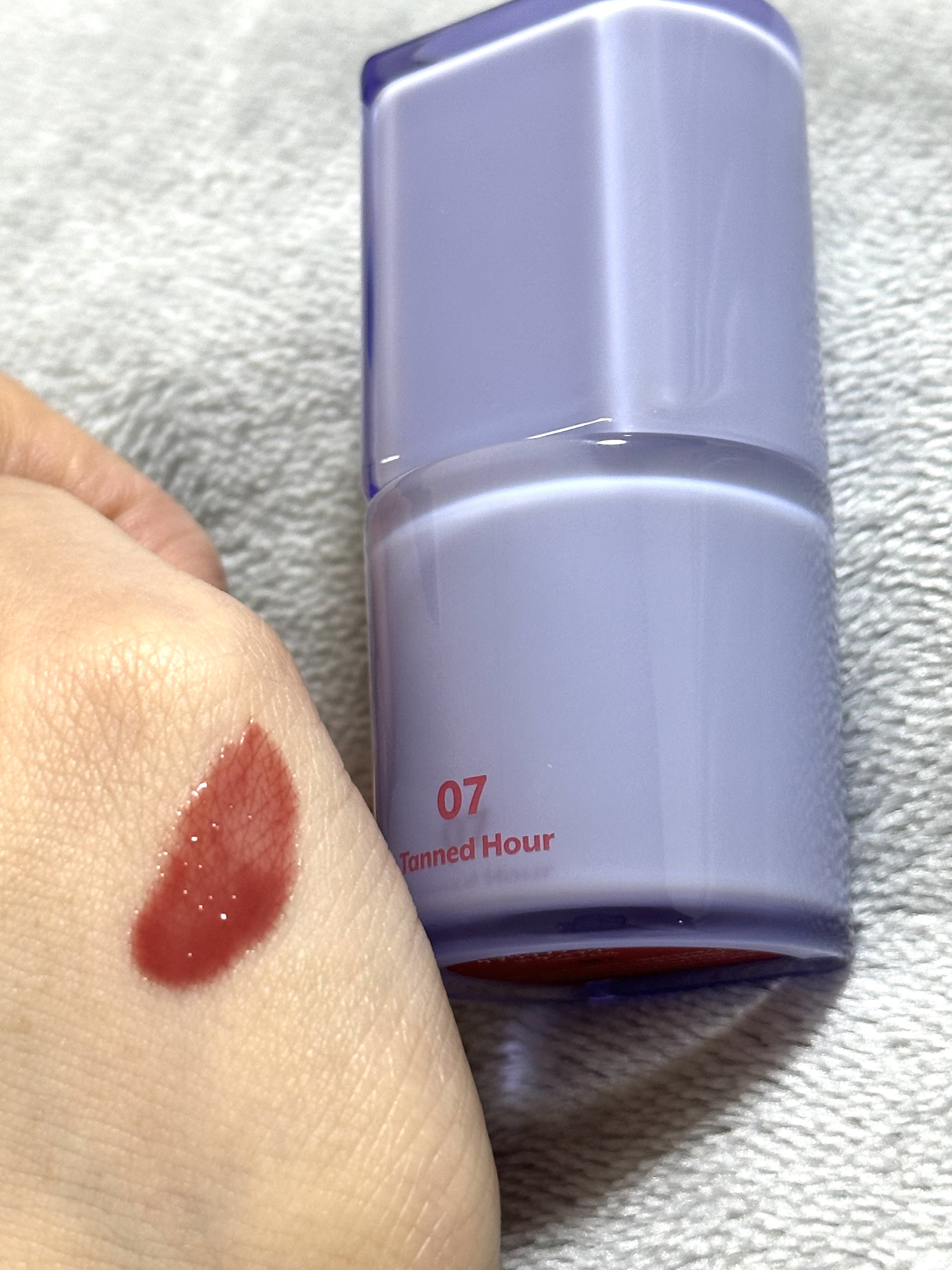 ケアリップチュアル 07 タンドアワー(TANNED HOUR)/nuse/口紅を使ったクチコミ（2枚目）