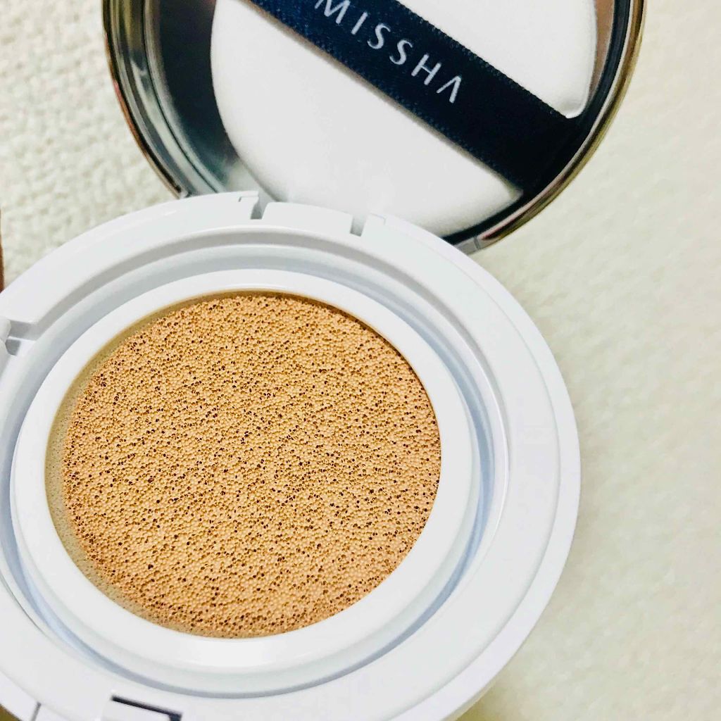 M クッション ファンデーション(モイスチャー)/MISSHA/クッションファンデーションを使ったクチコミ（3枚目）