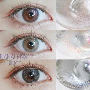 NANA LENS MICA.3monthのクチコミ「NANALENS　MICA﻿
﻿
グリッターが可愛すぎるカラコン♡﻿
開けたときに可愛すぎて1.....」（1枚目）