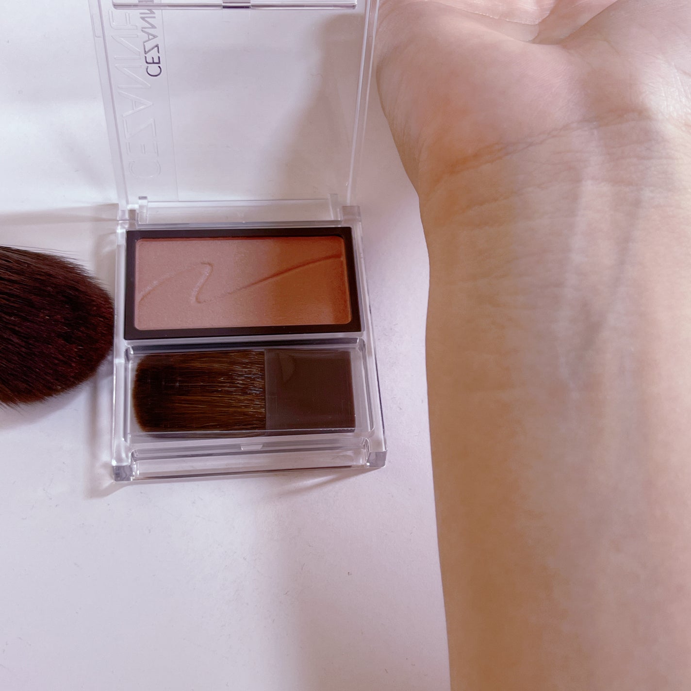 チークブラッシュ/CEZANNE/パウダーチークを使ったクチコミ(3枚目)