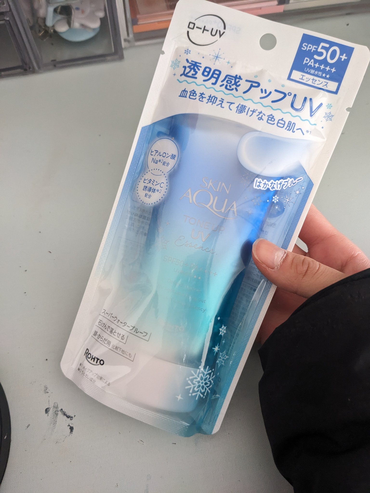 スキンアクア トーンアップUVエッセンス/スキンアクア/日焼け止めクリームを使ったクチコミ（1枚目）