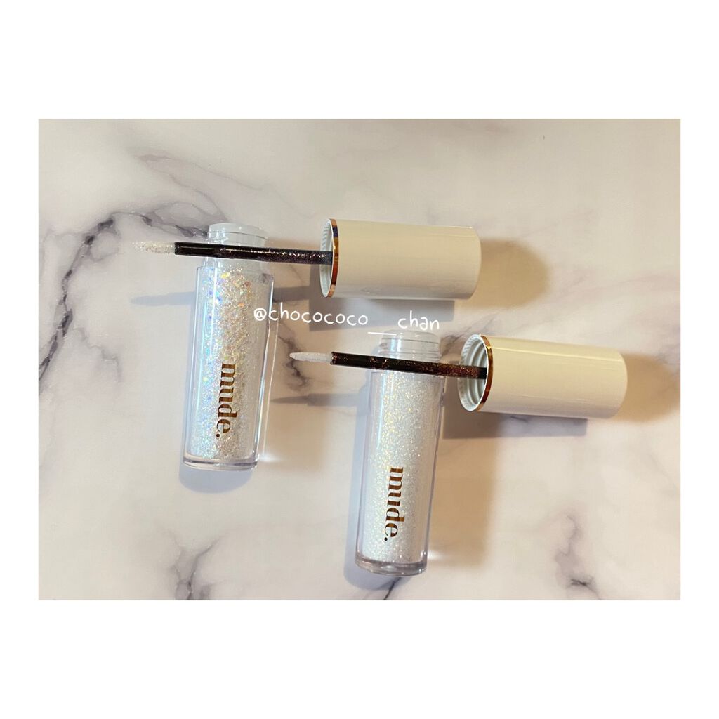 ちょこちゃん🍫 on LIPS 「mude.DreamyGlitter01.WhiteGlory..」(1枚目)