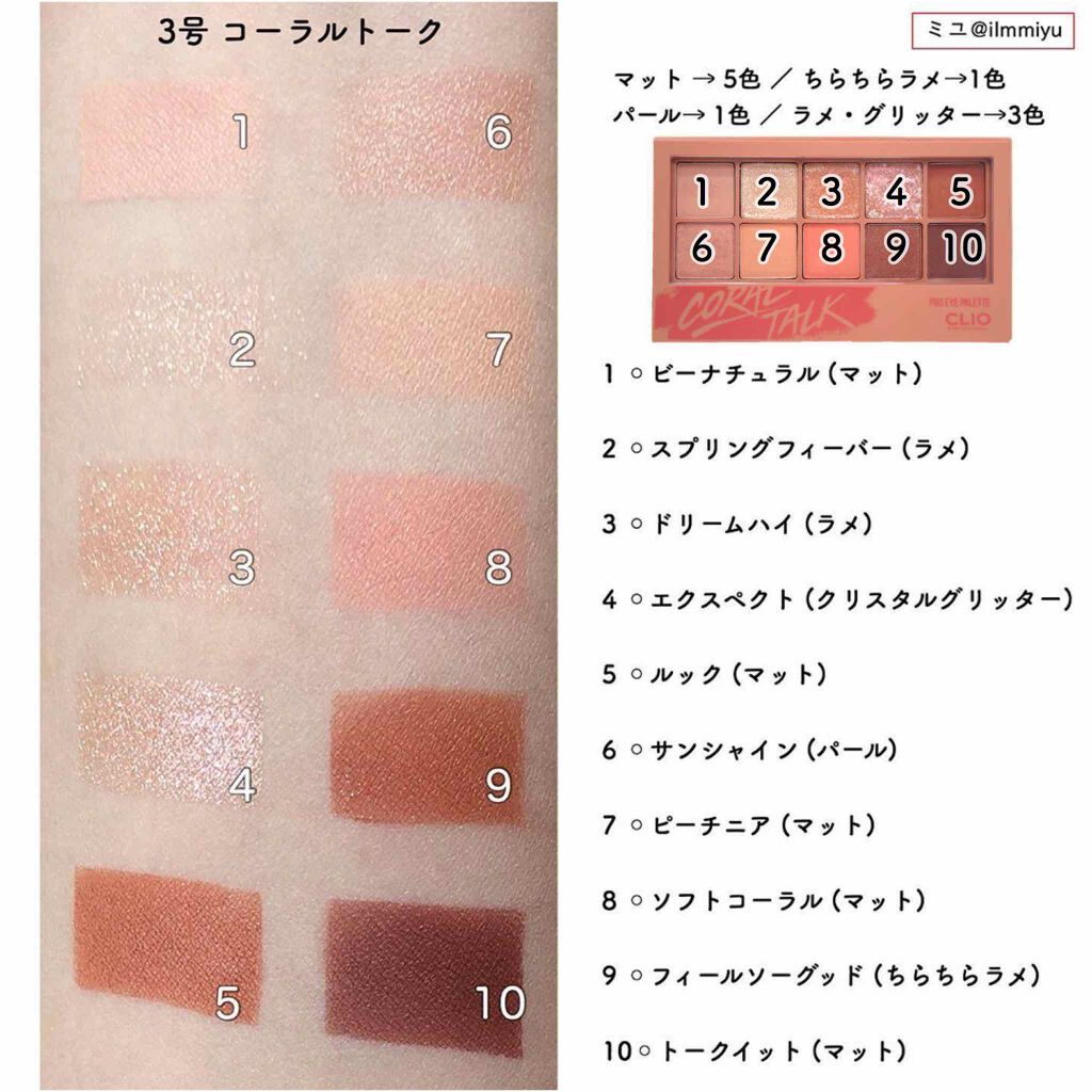 プロ アイ パレット/CLIO/アイシャドウパレットを使ったクチコミ(2枚目)