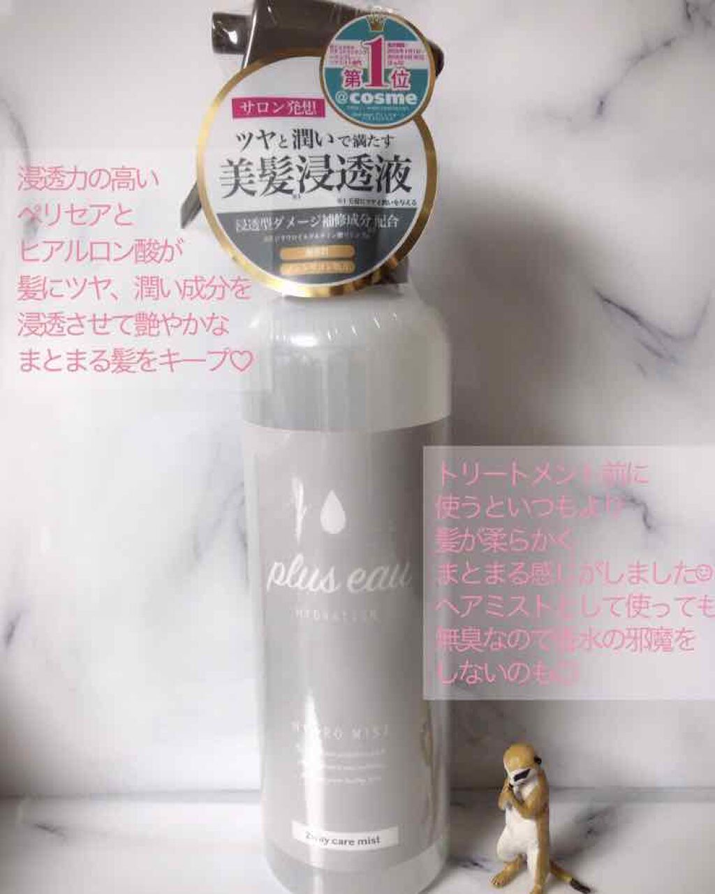 ハイドロミストN/plus eau/アウトバストリートメントを使ったクチコミ(1枚目)