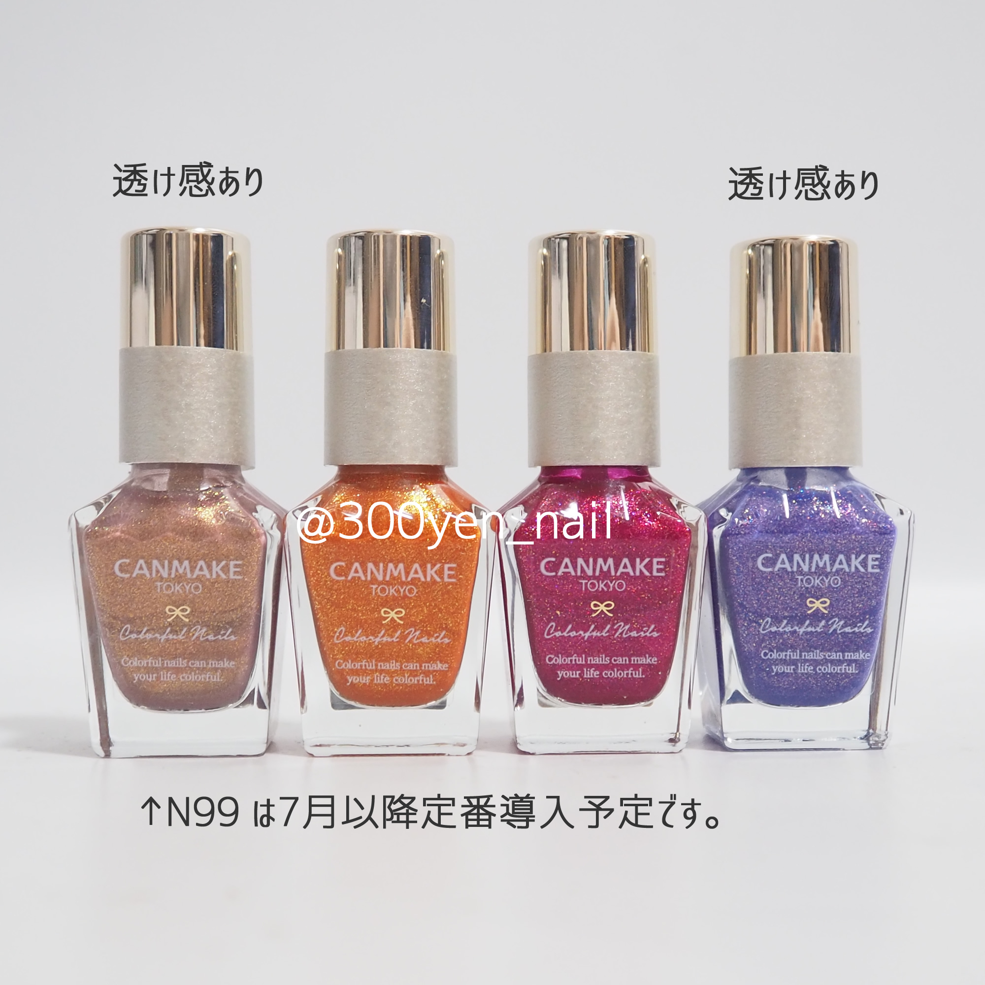 カラフルネイルズ/キャンメイク/マニキュアを使ったクチコミ（2枚目）