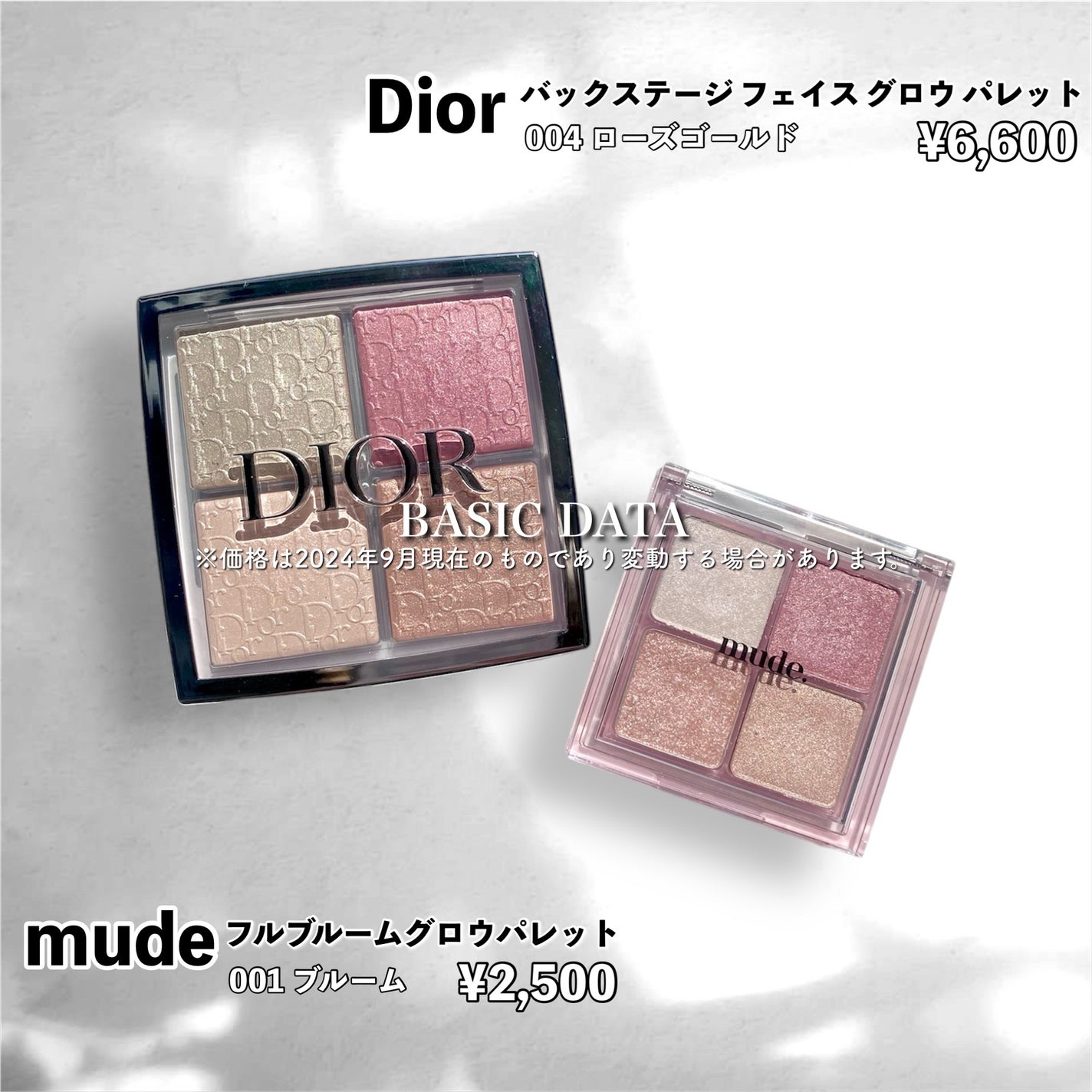 ディオール バックステージ フェイス グロウ パレット|Dior他、1商品を使った口コミ - mude新作とDiorハイライトパレット、雰囲気似てない?徹底比較! by こひなたりり(混合肌/20代後半) | LIPS ディオール バックステージ フェイス グロウ パレット|Dior他、1商品を使った口コミ - mude新作とDiorハイライトパレット、雰囲気似てない?徹底比較! by こひなたりり(混合肌/20代後半) | LIPS