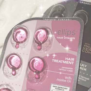 ヘアーオイル【シャイニーブラック】/ellips/ヘアオイルを使ったクチコミ（2枚目）