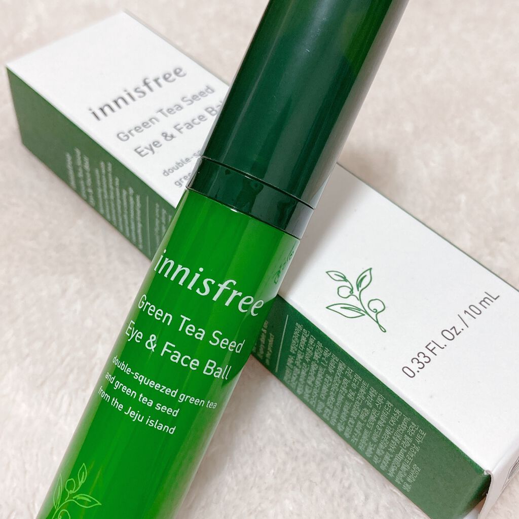 グリーンティーシード アイ＆フェイスボール/innisfree/美容液を使ったクチコミ（1枚目）