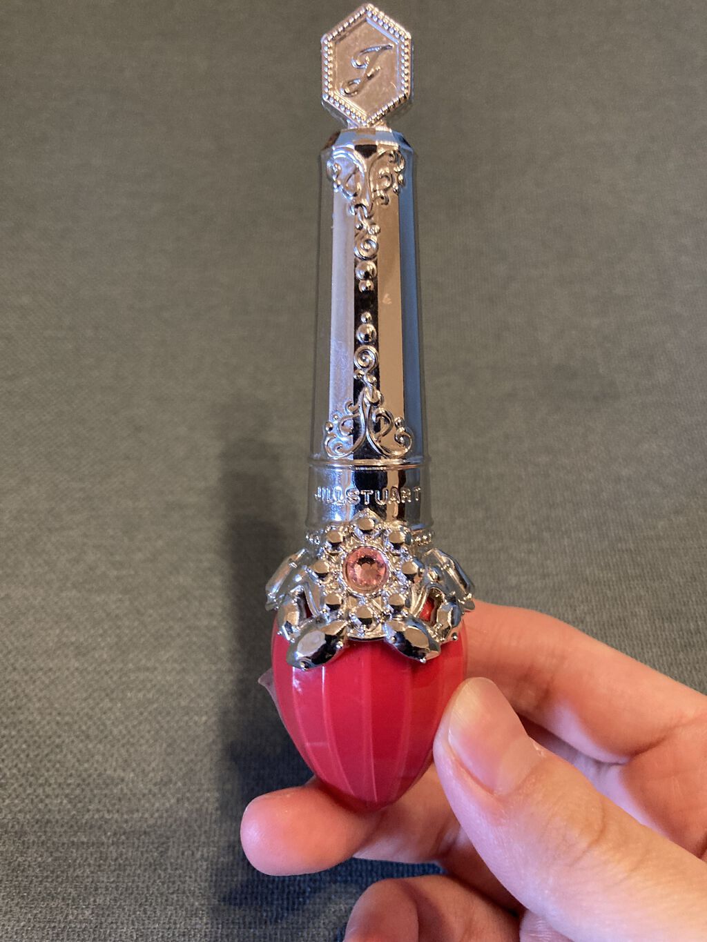 フォーエヴァージューシー オイルルージュ 02 petit raspberry/JILL STUART/口紅を使ったクチコミ（1枚目）