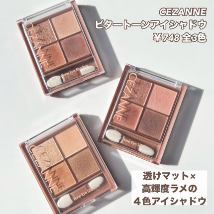 ベージュトーンアイシャドウ/CEZANNE/アイシャドウパレットを使ったクチコミ(5枚目)