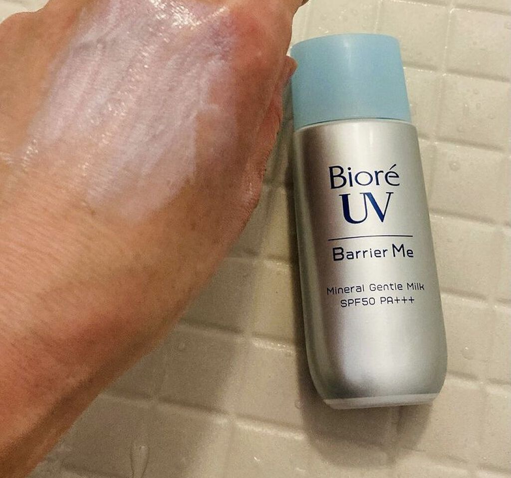 ビオレUV バリア・ミー ミネラルジェントルミルク/ビオレ/日焼け止めミルクを使ったクチコミ（3枚目）