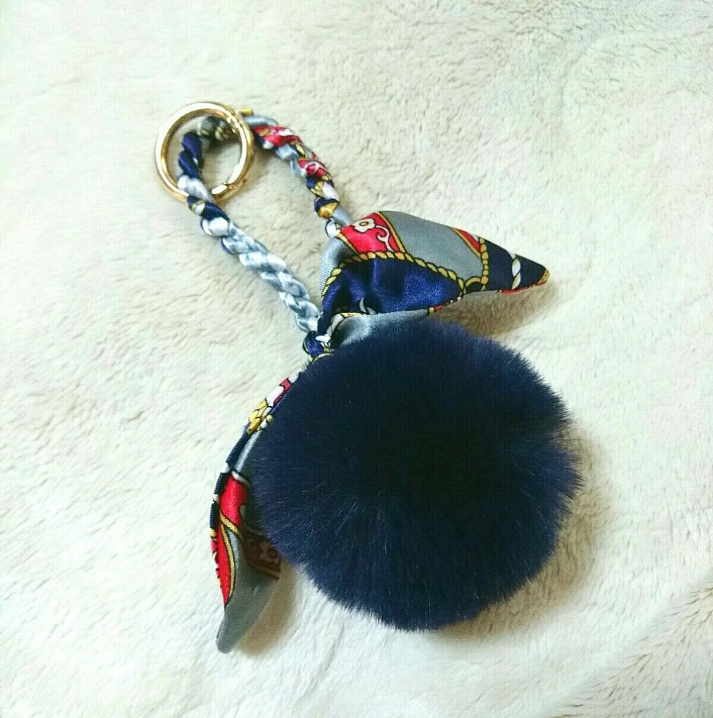 スカーフ キーホルダー/DAISO/その他を使ったクチコミ（3枚目）