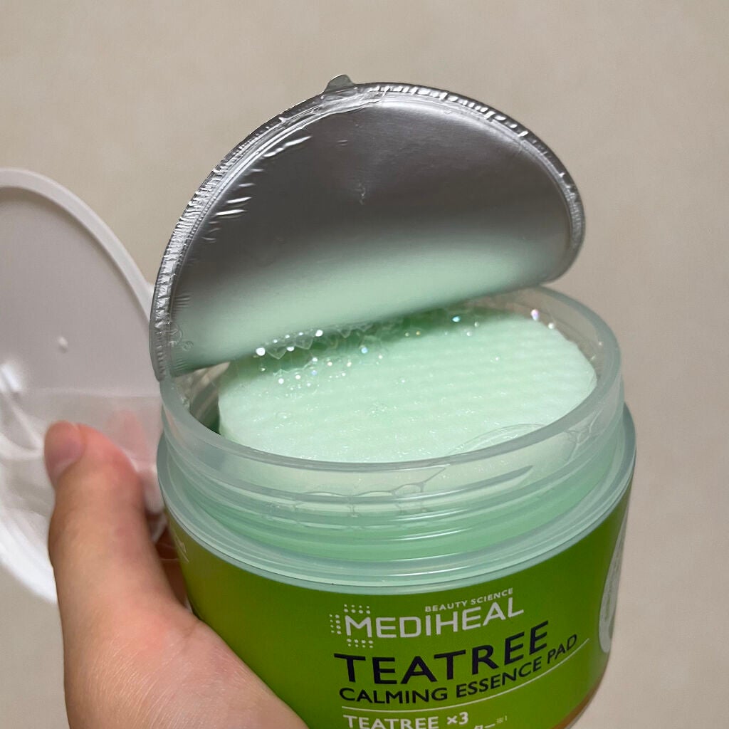 ティーツリーカーミングエッセンスパッド/MEDIHEAL/トナーパッドを使ったクチコミ(4枚目)