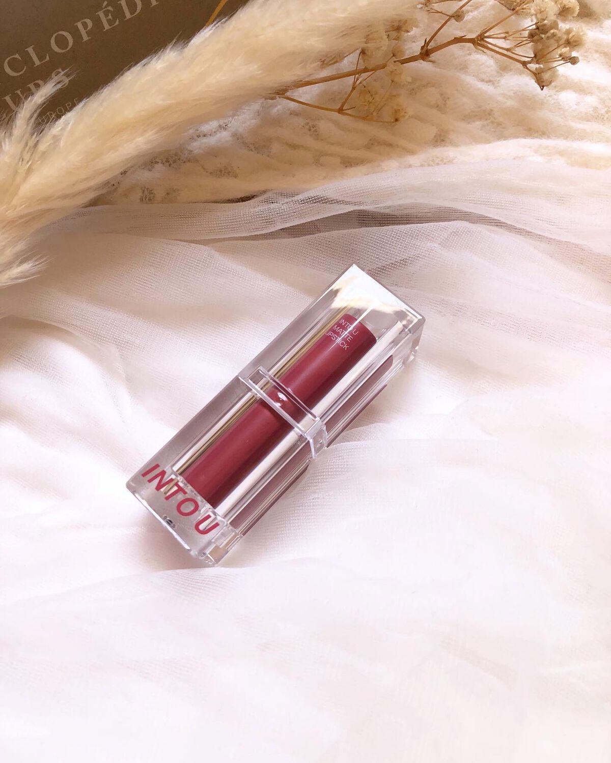 フェザーマットリップスティック/INTO U/口紅を使ったクチコミ(5枚目)