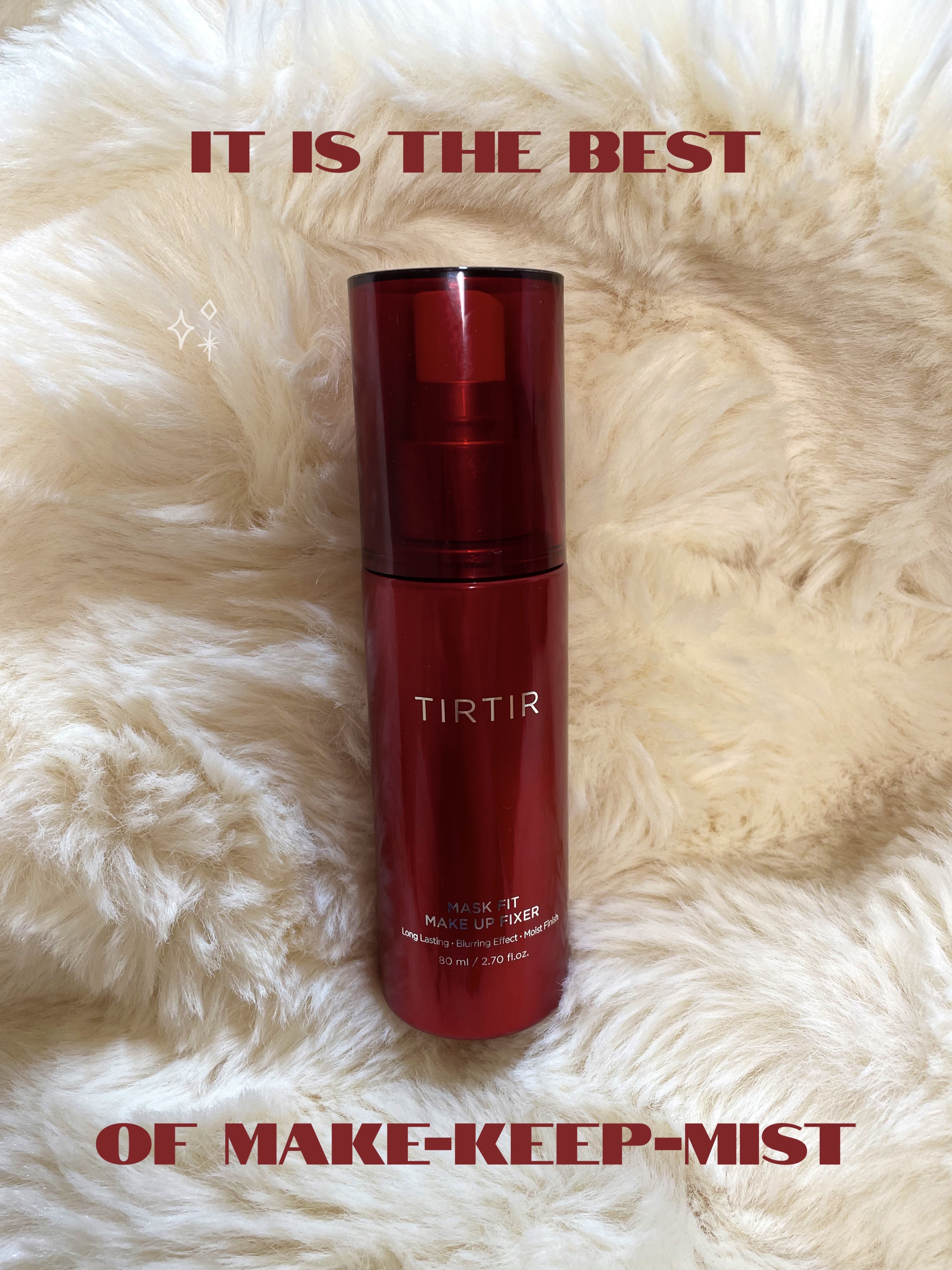 マスクフィット メイクアップフィクサー/TIRTIR(ティルティル)/フィックスミストを使ったクチコミ（1枚目）