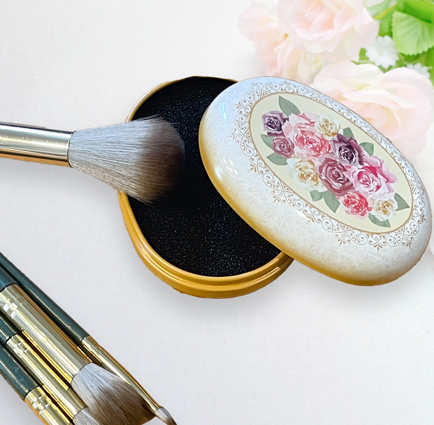 メイクブラシクリーナー/コモライフ/その他化粧小物を使ったクチコミ（2枚目）