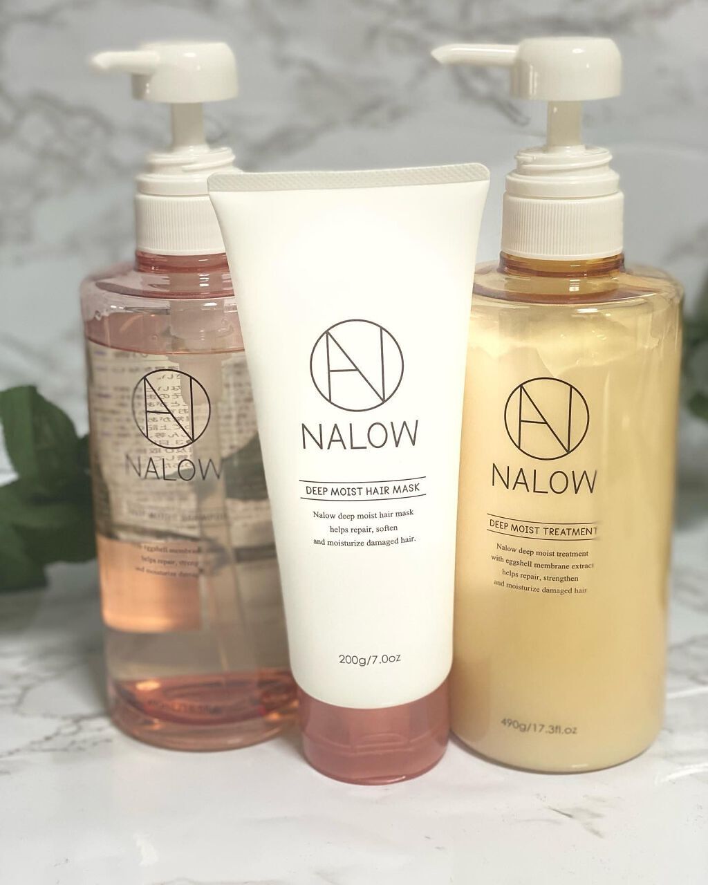 ディープモイスト シャンプー／トリートメント/NALOW/市販シャンプーを使ったクチコミ（1枚目）