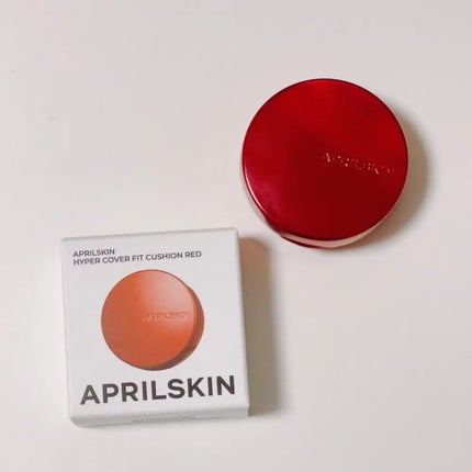 ハイパーカバーフィットクッション red/APRILSKIN/クッションファンデーションを使ったクチコミ(1枚目)