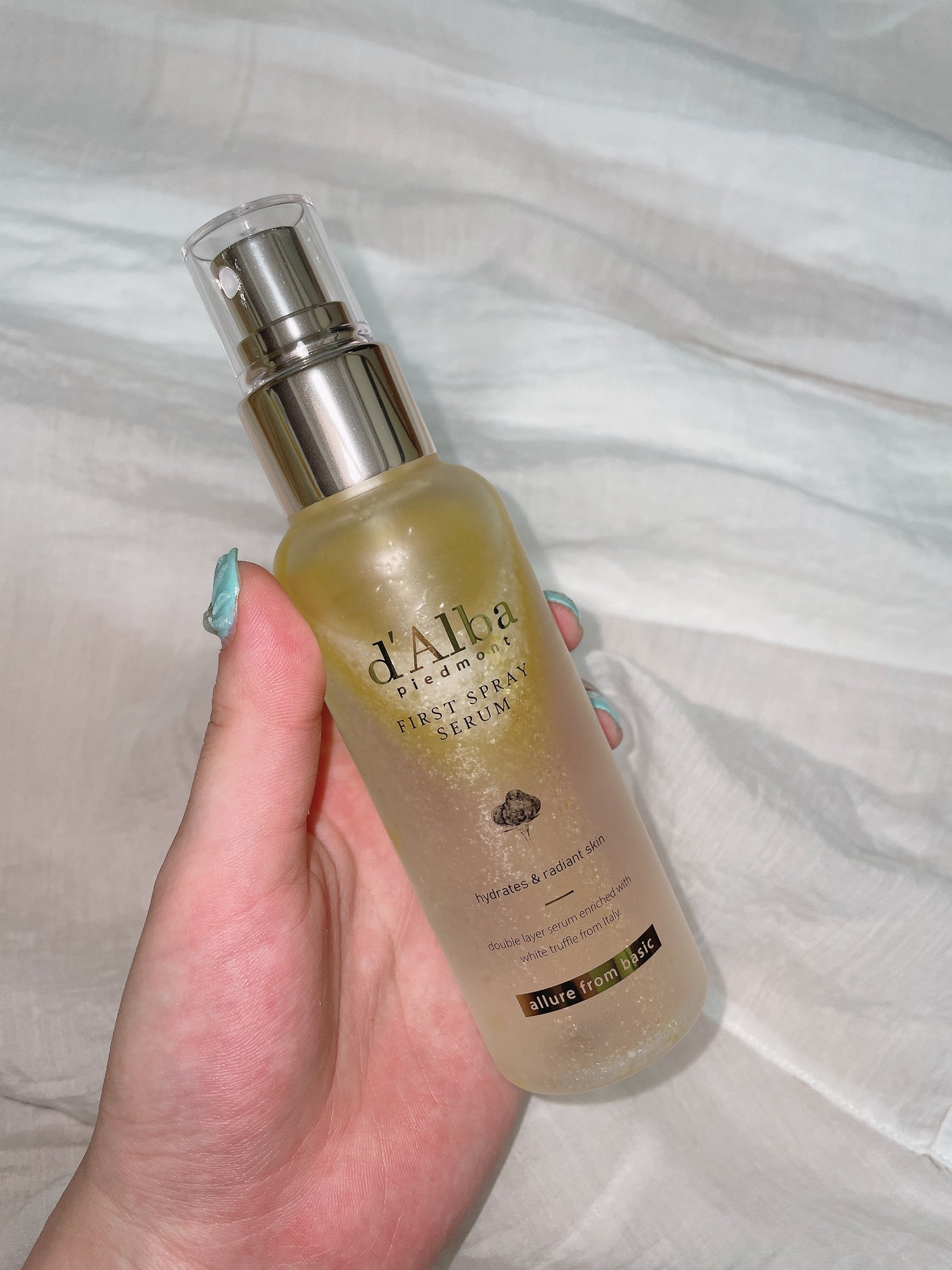 ダルバ ホワイトトリュフファーストスプレーセラム/ダルバ/ミスト状化粧水を使ったクチコミ(1枚目)