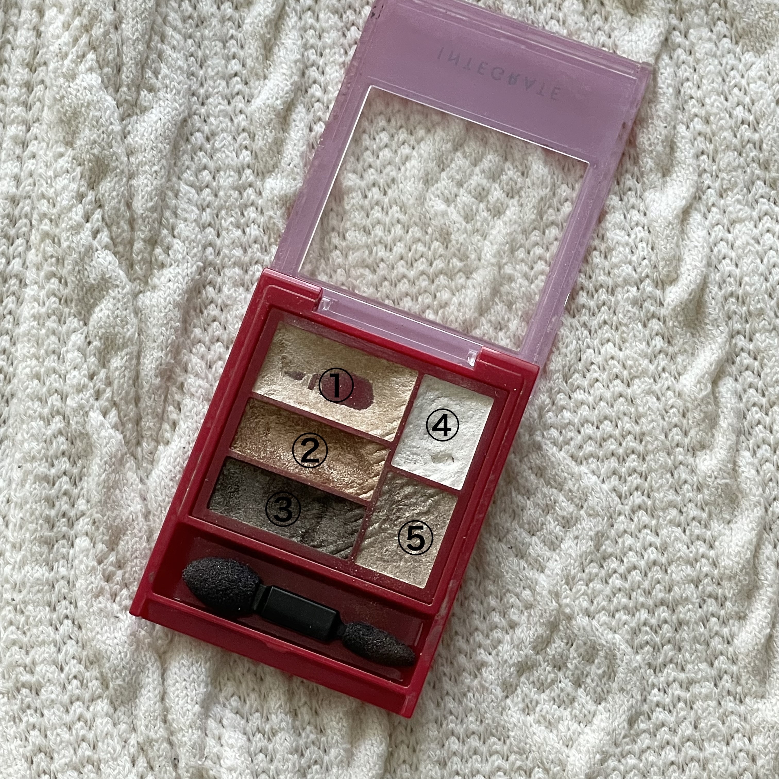 トリプルレシピアイズ GR701/インテグレート/アイシャドウパレットを使ったクチコミ（2枚目）