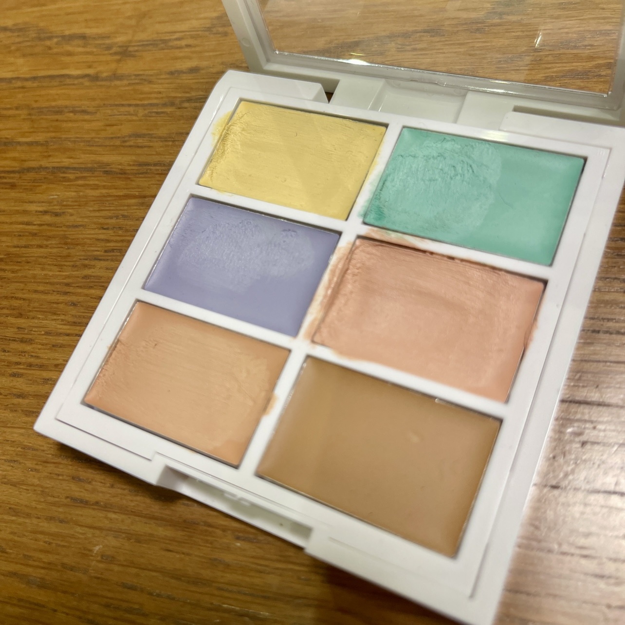 コンシール コレクト コントゥアー パレット 04 カラー・コンシーラー/NYX Professional Makeup/パレットコンシーラーを使ったクチコミ（2枚目）