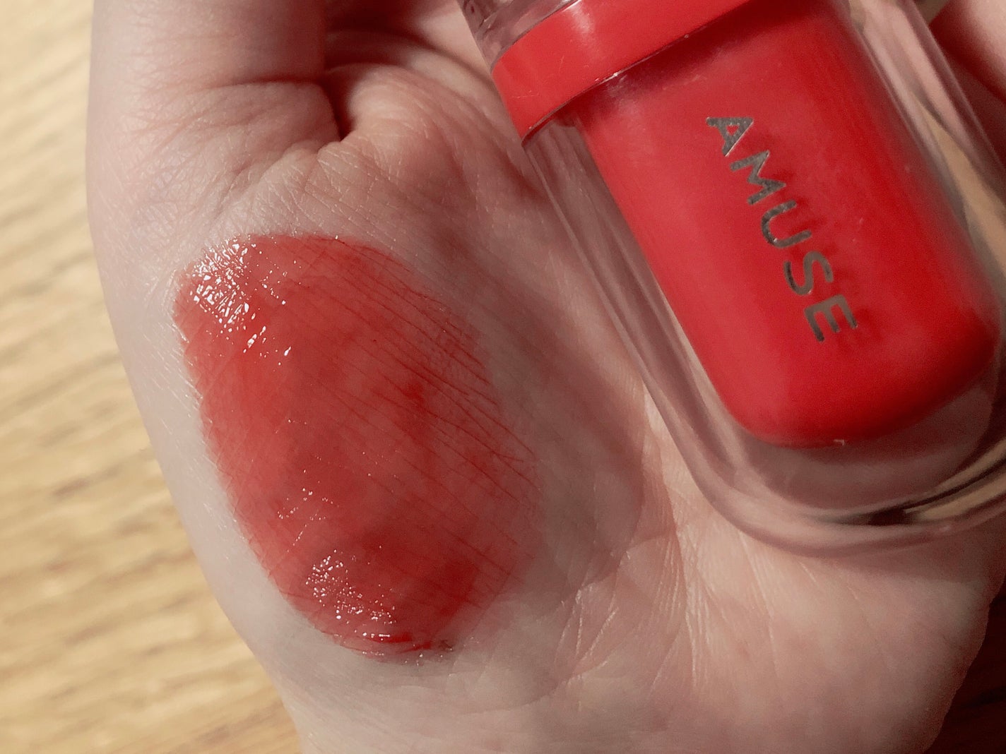 ジェルフィットティント/AMUSE/リップティントを使ったクチコミ(3枚目)