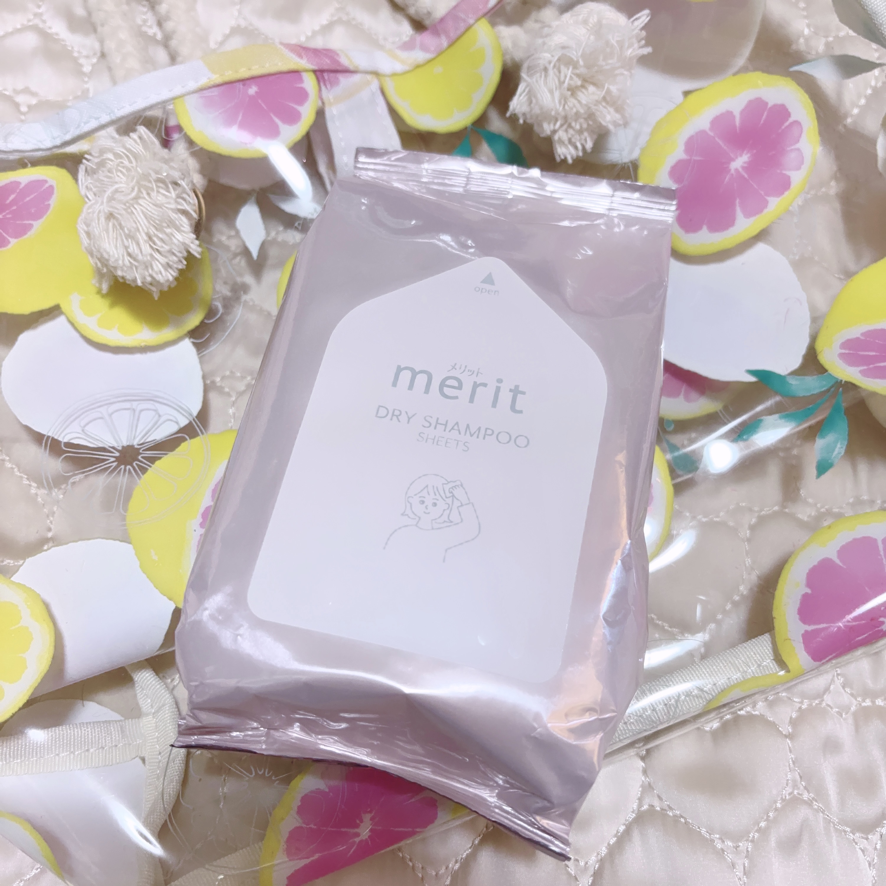 メリット ドライシャンプーシート さらっと髪まとまるタイプ/メリット/ドライシャンプーを使ったクチコミ（2枚目）