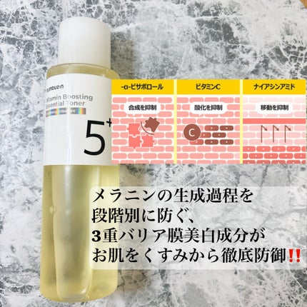 5番 白玉グルタチオンCエッセンシャルトナー/numbuzin/化粧水を使ったクチコミ(2枚目)