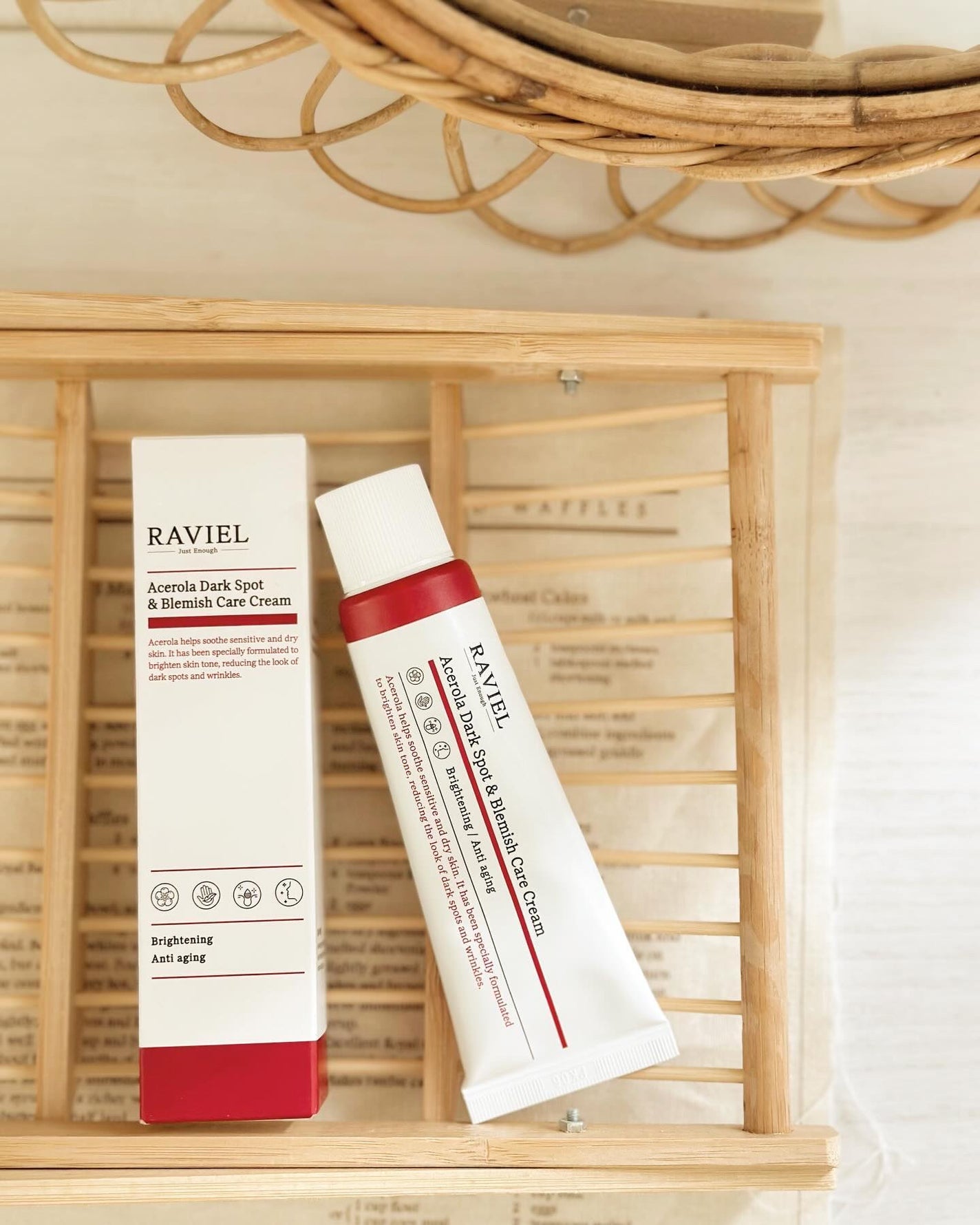 アセロラダークスポット&ブレミッシュ ケア クリーム/RAVIEL/フェイスクリームを使ったクチコミ(2枚目)