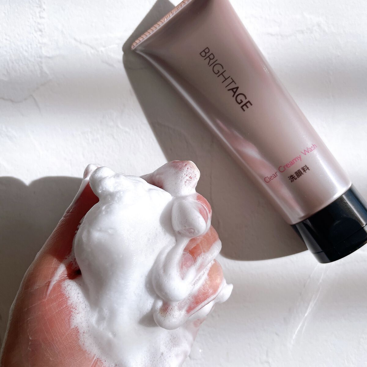 クリア クリーミーウォッシュ/BRIGHTAGE/洗顔フォームを使ったクチコミ（3枚目）