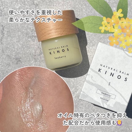 NATURAL BALM シーベリー 【木製キャップ】40g/KINOS/ヘアバームの画像