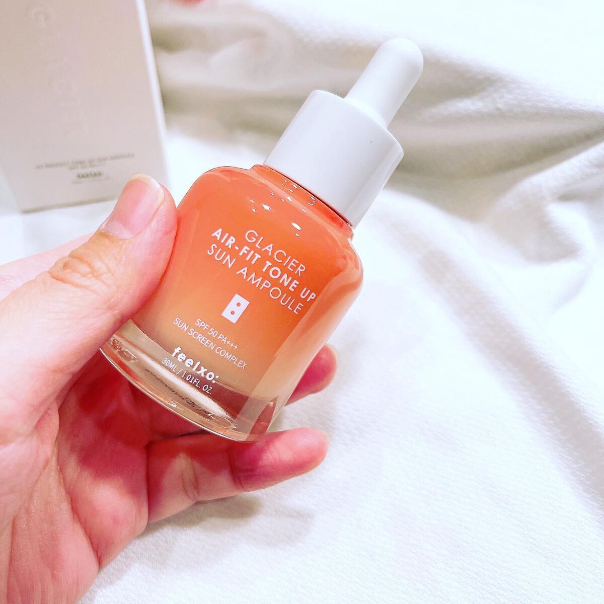 ピルソ グラシアエアフィットトーンアップサンアンプル SPF50 PA+++/feelxo/化粧下地を使ったクチコミ（2枚目）