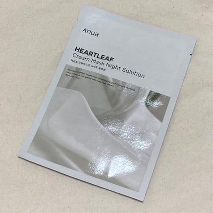 ドクダミクリームマスクナイトソリューション/Anua/シートマスク・パックを使ったクチコミ(1枚目)