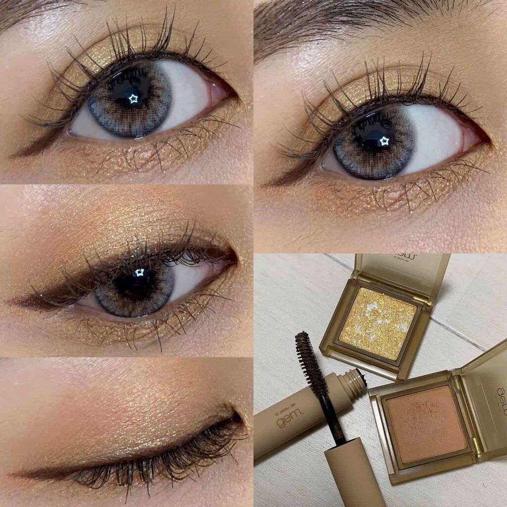 single eye color(mable)/la peau de gem./単色アイシャドウを使ったクチコミ(1枚目)