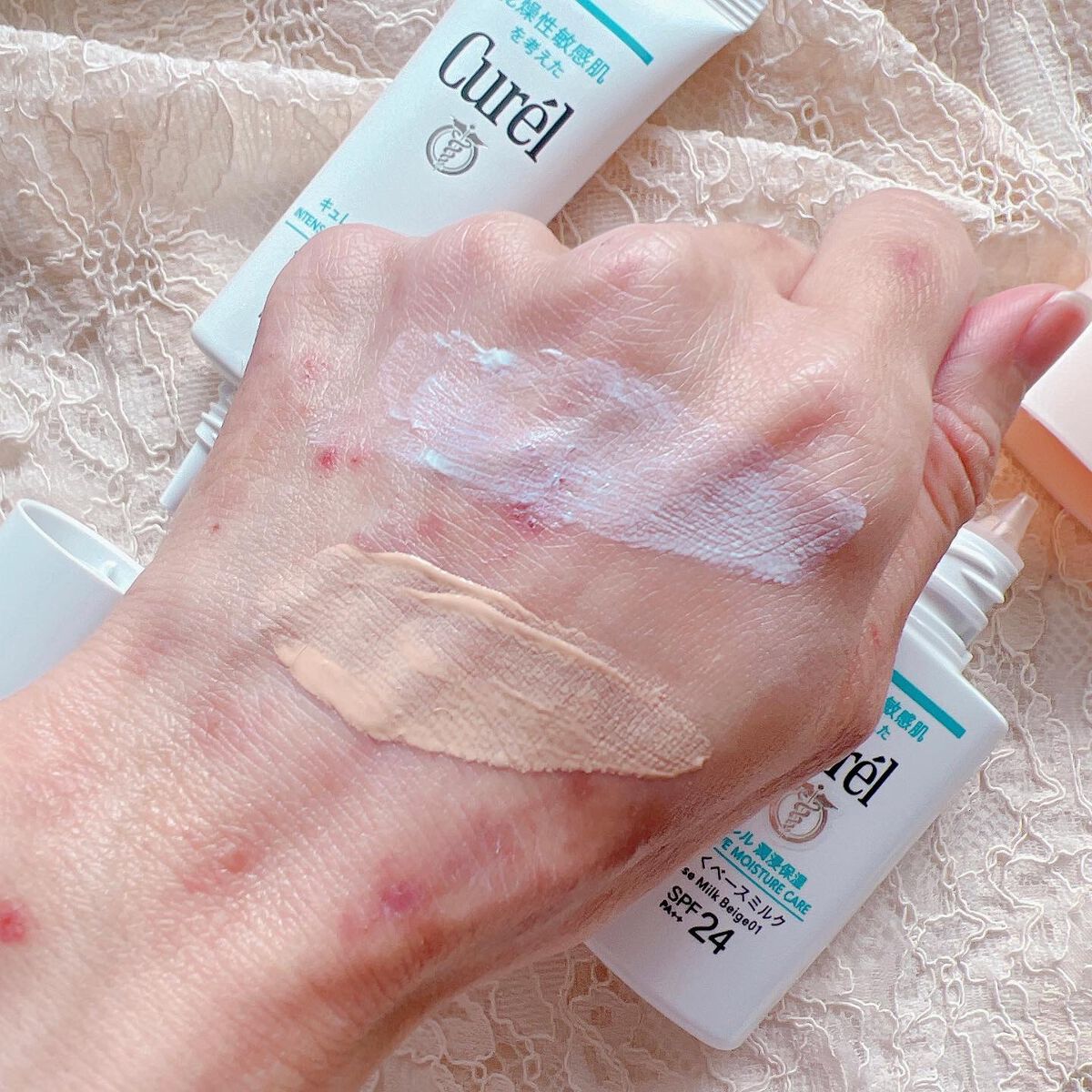 潤浸保湿 ベースクリーム /キュレル/日焼け止めクリームを使ったクチコミ(6枚目)