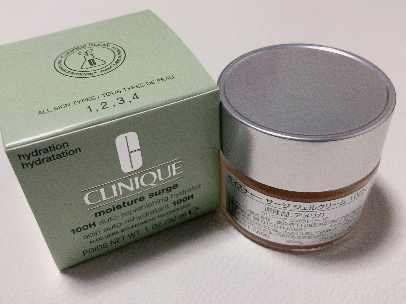 モイスチャー サージ ジェルクリーム 100H/CLINIQUE/フェイスクリームを使ったクチコミ(4枚目)