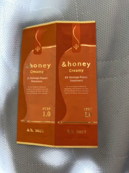 Creamy EXダメージリペアシャンプー1.0/ヘアトリートメント2.0/&honey/市販シャンプーを使ったクチコミ(1枚目)