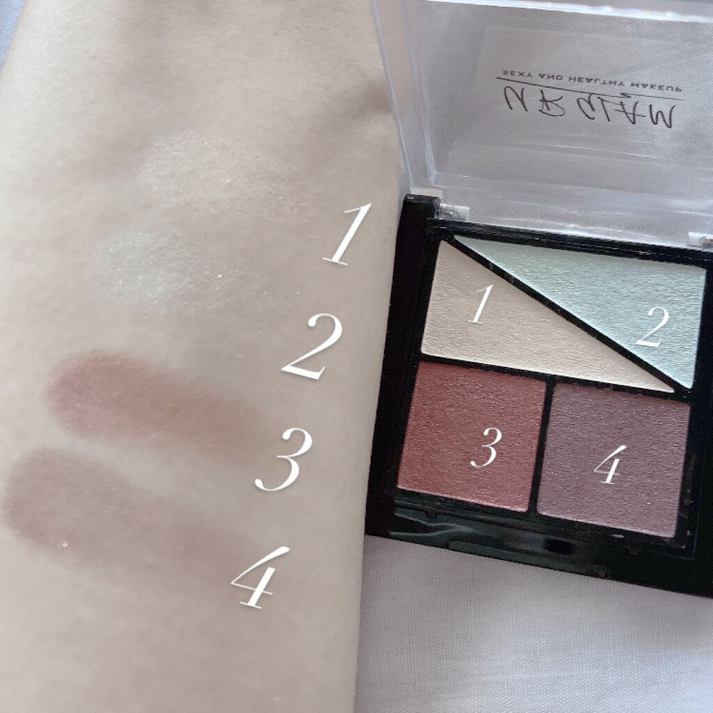 UR GLAM　VELVET EYE COLOR PALETTE イエロー&プラム/U R GLAM/アイシャドウパレットを使ったクチコミ（3枚目）
