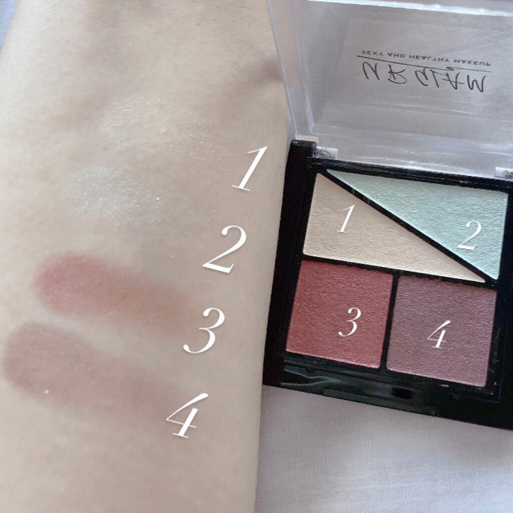 UR GLAM VELVET EYE COLOR PALETTE/U R GLAM/アイシャドウパレットを使ったクチコミ(3枚目)