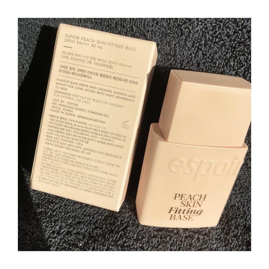 ピーチスキンフィッティングベース/espoir/化粧下地を使ったクチコミ（2枚目）