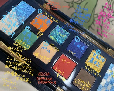 アリスドリームランドシリーズ 12色アイシャドウパレット（ZEESEA×大英博物館）/ZEESEA/パウダーアイシャドウを使ったクチコミ（2枚目）