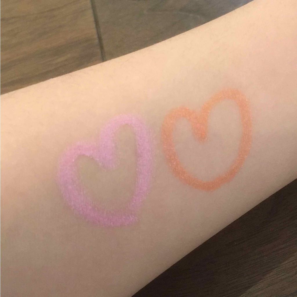 クレヨンタッチミー TMカラフルメイククレヨン/セリア/スティックアイシャドウを使ったクチコミ（2枚目）